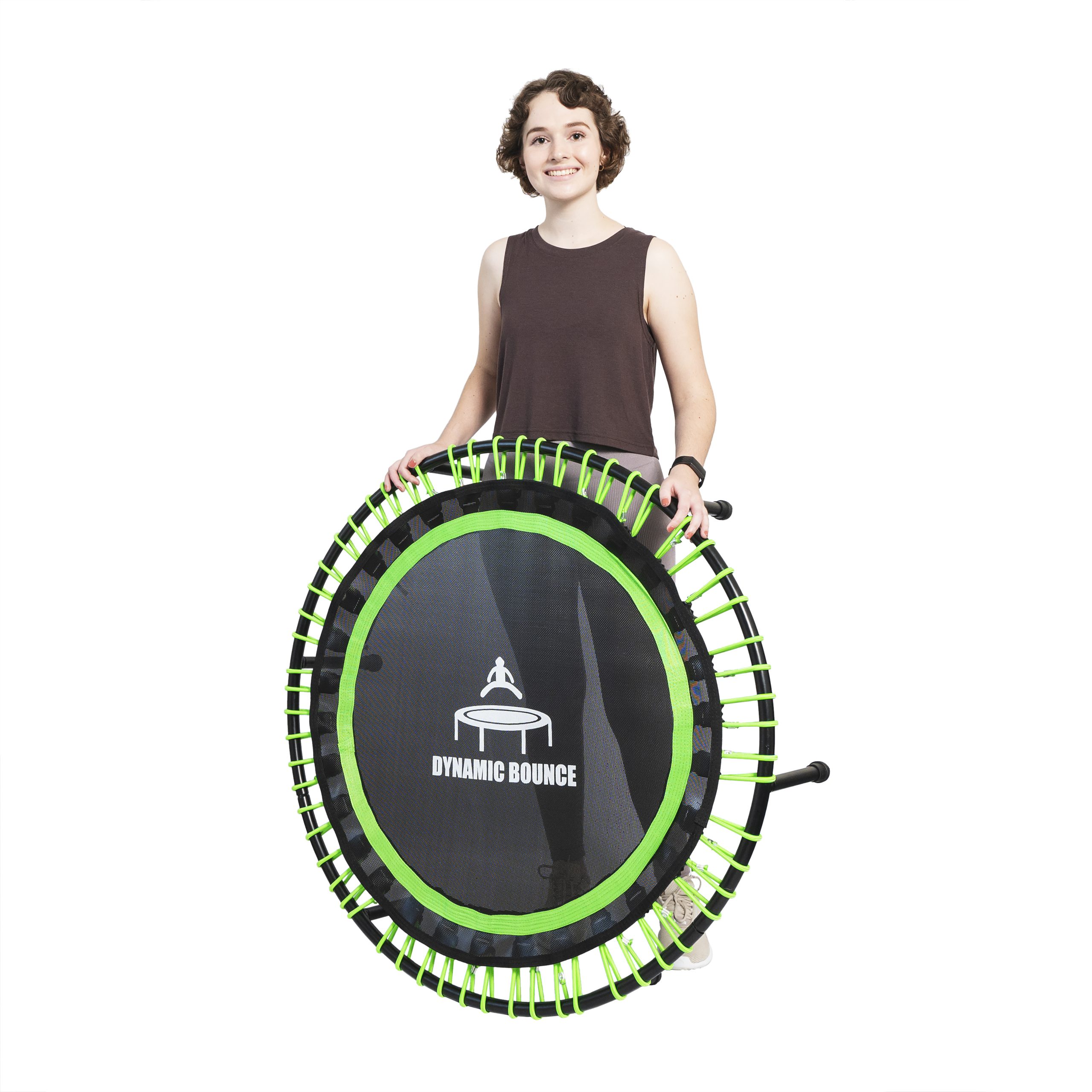 Round Fitness Bungee Rebounder and Mini-Trampoline